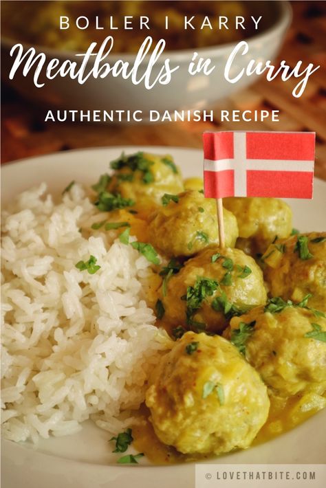 Typical Danish Food, Danish Meatballs, Turkey Sweedish Meatballs Healthy, Crockpot Sweedish Meatball Recipes, Sweedish Meatball, Denmark Food, Danish Cuisine, Nordic Recipe, European Cuisine