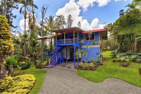 Hawaiian Cottage, Property Gates, Eco Cottage, Jalousie Window, Inlay Flooring, Cedar Walls, Life Dreams, River Cottage, River Rock