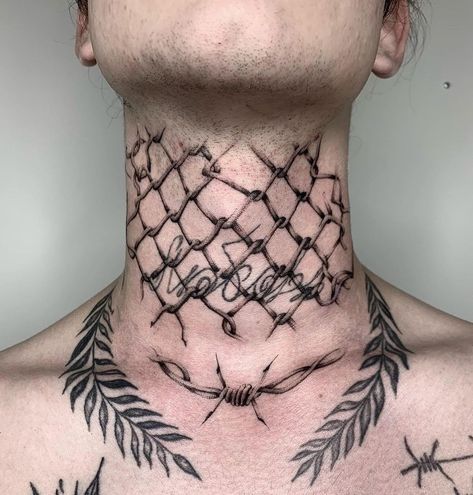 Fence Tattoo, Wired Fence, Mad Max Tattoo, Poland Tattoo, Satanic Tattoos, Polish Tattoos, Abstract Tattoo Ideas, American Traditional Tattoo Ideas, Traditional Tattoo Ideas