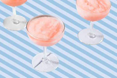 How do you cool down on a sultry summer night, a chilly glass of rosé or a fruity frozen drink? Here’s some good news: if you have a blender and an ice cube tray, you no longer have to choose. Frosé—A.K.A. frozen rosé—has become the “it” drink of the summer in recent years, popping up on cocktail menus from coast to coast and overflowing our Instagram feeds. And why not? Whirred from a combo of strawberries, wine, grenadine, and a shot of vodka, this pretty pink treat is one part adult ... Long Island Iced Tea Recipe, Frosé Recipe, Adult Snacks, Rose Drink, Frozen Rose, Vodka Shots, Long Island Iced Tea, Frosé, Pretty Drinks