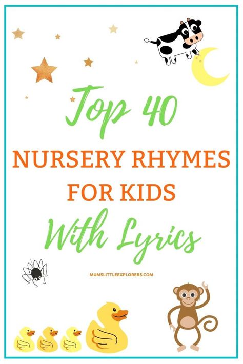 Baby Nursery Rhymes, Nursery Songs For Toddlers, Nursery Rhyme Costumes, Nursery Songs Lyrics, Short Nursery Rhymes, Nursery Rhyme Costume, Songs For Babies, Nursery Rhymes Toddlers, Nursery Rhymes Preschool Crafts