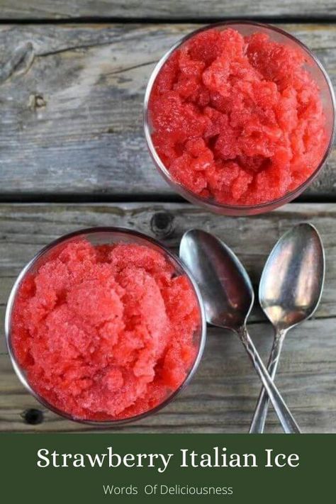 Water Ice Recipe, Cranberry Sorbet, Italian Ice Recipe, Ritas Italian Ice, Pom Wonderful, Icee Recipe, Italian Ice Cream, Fresh Drinks, Sorbet Recipes