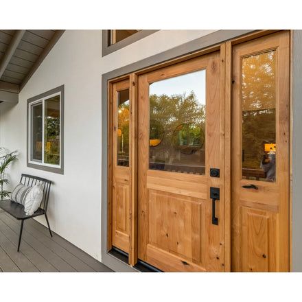 Glass Window Front Door, Double Wood Front Doors, Glass Exterior Door, Dutch Door Interior, Window Front Door, Exterior Wood Doors, Wood Glass Door, Fiberglass Exterior Doors, Double Doors Exterior