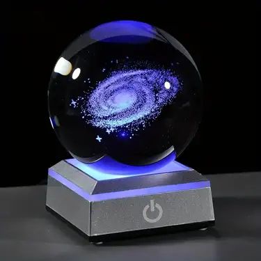 Galaxy Planets, Astronomy Gift, 3d Crystal, Blue Calcite, Milky Way Galaxy, Galaxy Design, Galaxy Art, 3d Laser, Transparent Design