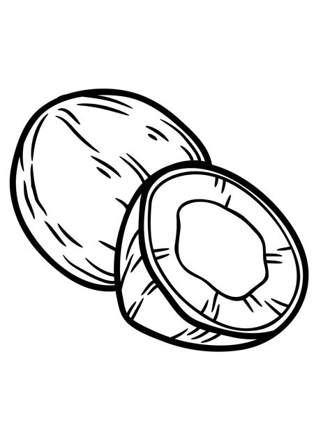 Coconut - Lol Coloring Pages Coconut Outline, Paint Coloring Pages, Lol Coloring Pages, Lol Coloring, Simple Paint, Diy Gifts, Coloring Pages, Coconut, How Are You Feeling