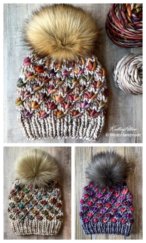 Lotus Flower Beanie Hat Knitting Pattern - Knitting Pattern Free Knit Hat Patterns For Women, Hat Knitting Patterns Free, Knitted Hat Patterns Free Women, Flower Beanie, Beanie Knitting Patterns Free, Beanie Knitting, Easy Crochet Hat, Hat Patterns Free, Hat Knitting Pattern