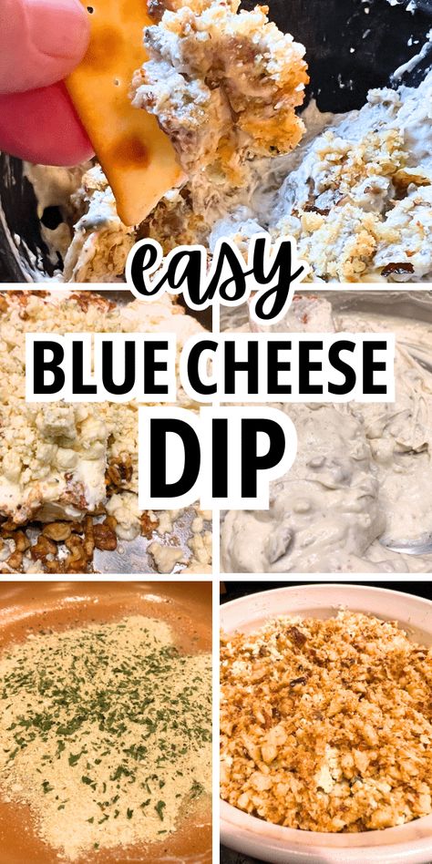 How To Make Blue Cheese Dip Step By Step Instructions - hot blue cheese dip with cream cheese. Easy dip recipe for parties, holiday appetizers or easy football party foods / game day recipe / tailgating recipes #diprecipes #bluecheesedip #appetizers #partyfoods Cheese Dip With Cream Cheese, Football Party Food Ideas, Blue Cheese Dip Recipe, Artichoke Dip Easy, Dip With Cream Cheese, Blue Cheese Recipes, Cream Cheese Recipe, Football Party Foods, Baked Artichoke