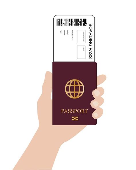 Passport and plane ticket vector illustration Indian Passport, Plane Ticket, Vector Banner, Illustration Vector, Art Style, Comic Art, Vector Illustration, Quick Saves, Art