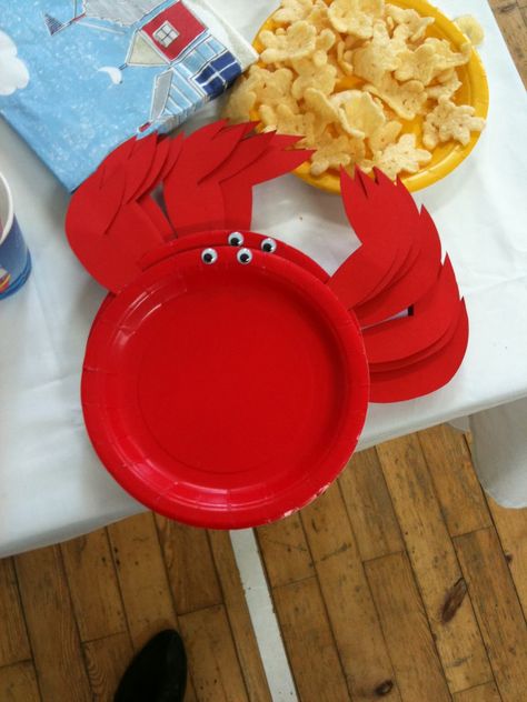 Lobster Party, Crab Party, Nautical Birthday Party, Beach Birthday Party, Nautical Birthday, Beach Themed Party, Beach Birthday, Sea Birthday, Paper Plates Party