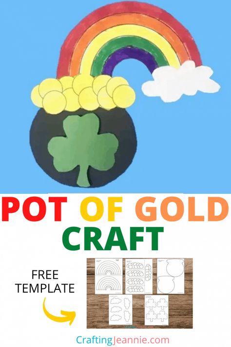 Pot Of Gold Craft, Boy Scout Crafts, St Patricks Activities, Kids Crafts Toddlers, Craft For Kindergarten, Crafts Toddlers, Leprechaun Craft, St Patricks Day Crafts, March Crafts