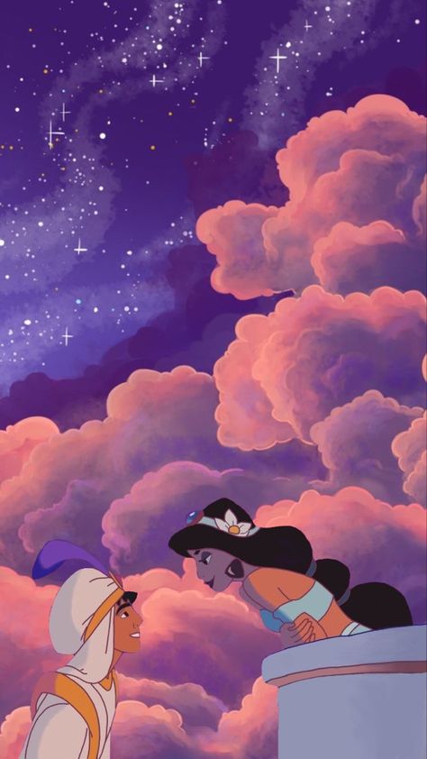 Alladin And Jasmine Wallpaper, Disney Wallpaper Aladdin, Disney Aladdin Wallpaper, Jasmine Astethic, Jasmine Princess Wallpaper, Aladdin And Jasmine Aesthetic, Aladdin And Jasmine Wallpaper, Disney Wallpaper For Iphone Aesthetic, Aladin Wallpaper