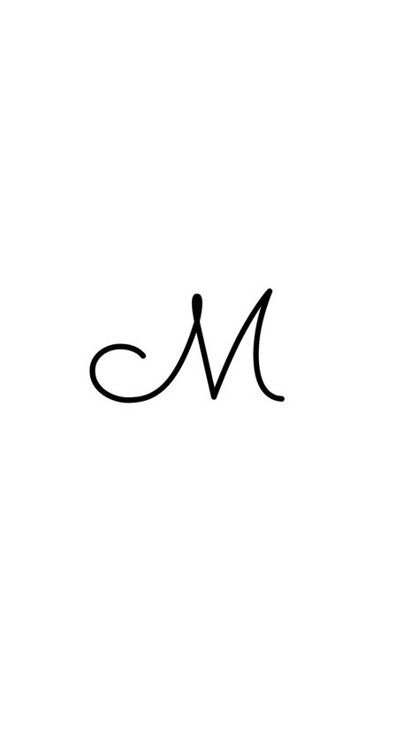 M On Nails, M Initial On Nail, M Tattoo Letter, Cursive M, M Tattoos, Cursive Tattoos, Heart Font, Initial M, Diy Desserts