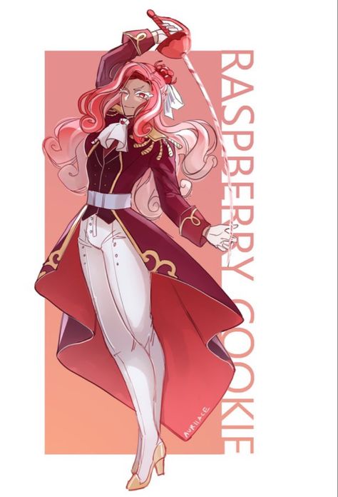 Rasberry Cookierun Kingdom, Raspberry Cookie Run Kingdom Fanart, Raspberry Cookie Fanart, Raspberry Cookie Run Kingdom, Raspberry Cookie Run, Raspberry Cookie, Kingdom Art, Cookie Kingdom, Raspberry Cookies