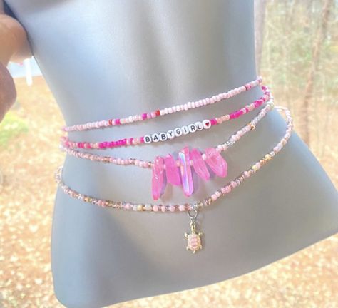 Pretty Waist Beads, Homemade Waist Beads, African Waist Beads Aesthetic, Clay Waist Beads, Beaded Waist Beads, Waist Bead Designs, Cute Waist Beads, Waist Beads Designs, Waisted Beads