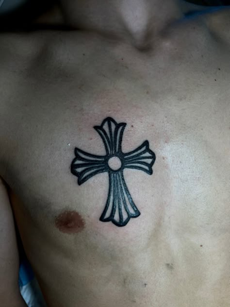 Chrome Cross Tattoo, Red Hearts Tattoo, Chrome Hearts Cross Tattoo, Chrome Heart Tattoo, Chrome Hearts Tattoo, Chrome Hearts Logo, Chrome Tattoo, Simple Leg Tattoos, Chrome Hearts Cross