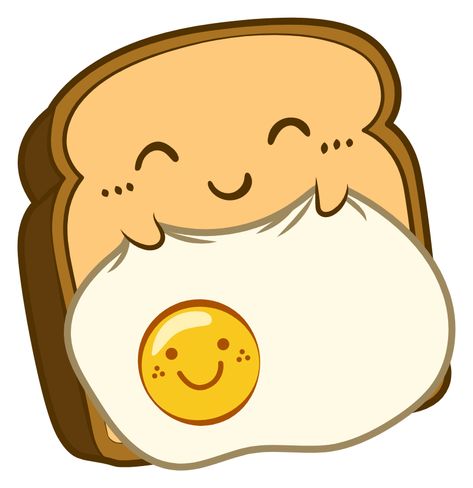 Kawaii Sleeping Toast with Egg Sticker. #Kawaii #Egg #Sleep #Cute #Toast Cute Toast Drawing, Toast Drawing, Kawaii Sleeping, Toast With Egg, Cute Toast, Egg Sticker, Cloud Stickers, Cute Egg, Bubble Stickers