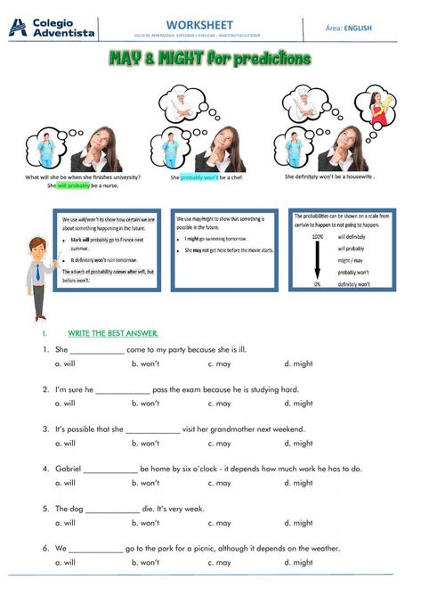 May Might Worksheet, Might Worksheet, Grade 4 Writing, Regular And Irregular Verbs, English Grammar Exercises, Simple Past Tense, English Teaching Materials, Grammar Exercises, English Exercises