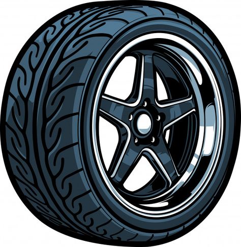 Tire | Premium Vector #Freepik #vector #car #stone #wheel #racing Tire Vector, Tired Cartoon, Motorcycles Logo Design, Tire Art, Automotive Illustration, Jdm Wallpaper, Cool Car Drawings, Ramadan Decoration, Car Tattoos