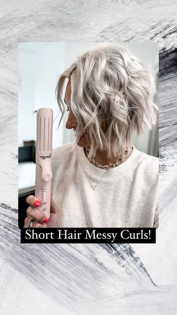 How To Curl Above Shoulder Length Hair, Best Hair Tools For Short Hair, Short Hair Bend Curl, Relaxed Curls Short Hair, How To Style Short Layered Bob, How To Style Above Shoulder Length Hair, How To Curl Back Of Short Hair, How To Do Loose Curls On Short Hair, Short Curly Hair Styling Tools