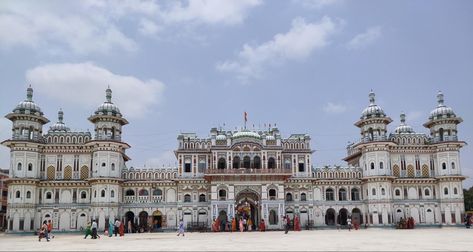 Sita Nawami and People coming to visit Janaki Mandir even in hot afternoon. ❤️ Pic. Aayush Niroula Janaki Mandir, In Hot, See Picture, Picture Show, Nepal, Taj Mahal, Louvre, Places To Visit, Building