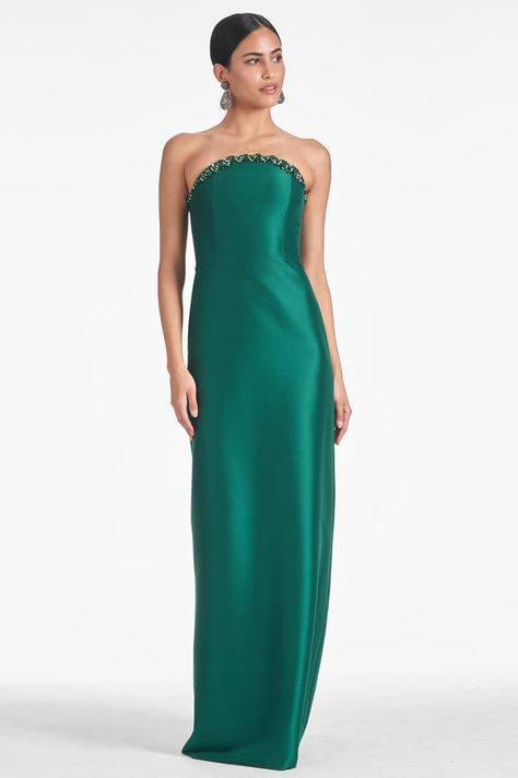 Shop Glamorous Gowns for the Mother of the Bride at Sachin & Babi. Find elegant dresses for a timeless and special look. FREE Shipping Over $500 & FREE Returns Mikado Fabric, Wedding Guest Gowns, Sachin Babi, Green Gown, Column Gown, Strapless Gown, Black Tie Wedding, Luxury Dress, Groom Dress