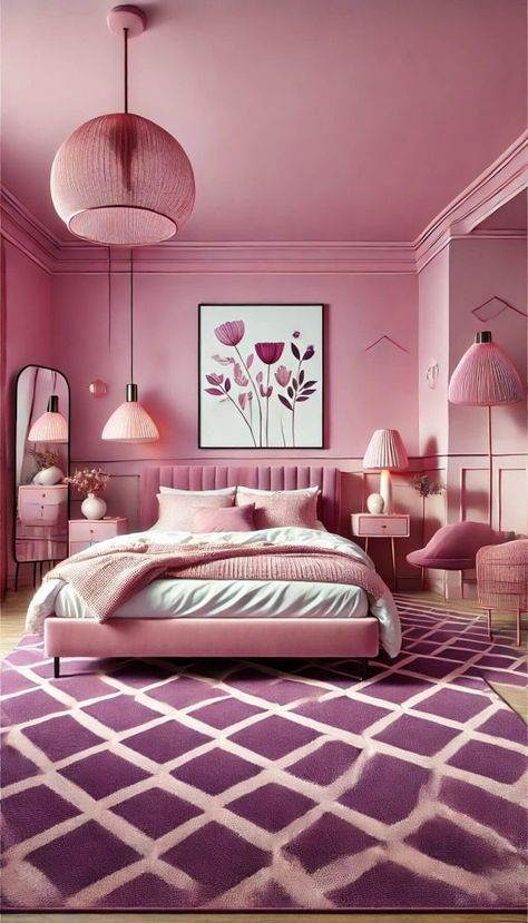 What Color Carpet Goes Well With Pink Walls? 15 Top Picks 32 Dusky Pink Bedroom, Hot Pink Bedrooms, Light Pink Bedrooms, Dusty Pink Bedroom, Blue And Pink Bedroom, Taupe Bedroom, Blush Pink Bedroom, Pink Bedroom Design, Pink Bedroom Decor