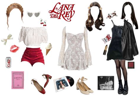 Lana Lust For Life Outfit, Outfits To Wear To A Lana Del Rey Concert, Lana Del Rey Tour Outfits Ideas, Outfits For Lana Del Rey Concert, Lana Del Ray Halloween Costume, Lana Del Rey Halloween Costume Ideas, Lana Outfits Concert, Lana Del Ray Concert Outfit Ideas, Lana Del Rey Album Outfits