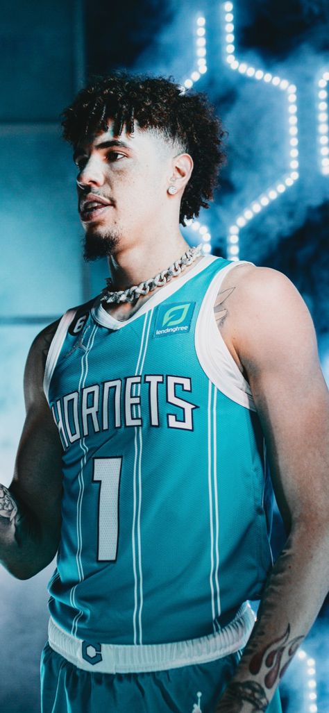 Charlotte Hornets Charlotte Hornets Wallpaper, Lamelo Ball Wallpaper, Lamello Ball, Charlotte Hornets Jersey, Hornets Jersey, Hornets Basketball, Best Nba Players, Nba Fashion, Lamelo Ball