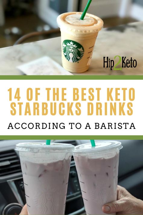 If you're on a sugar free diet and headed to Starbucks, here are 14 of the best keto drinks at Starbucks according to a barista. These sugar free Starbucks drinks are just as good as the regular ones! Keto Starbucks Tea Drinks, Low Carb Drinks At Starbucks, Keto White Mocha Starbucks, Starbucks After Vsg, Keto Caffeine Drinks, Low Carb Starbucks Drinks Coffee, Keto Caramel Macchiato Starbucks, Zero Carb Starbucks Drinks, Thm Starbucks Drinks