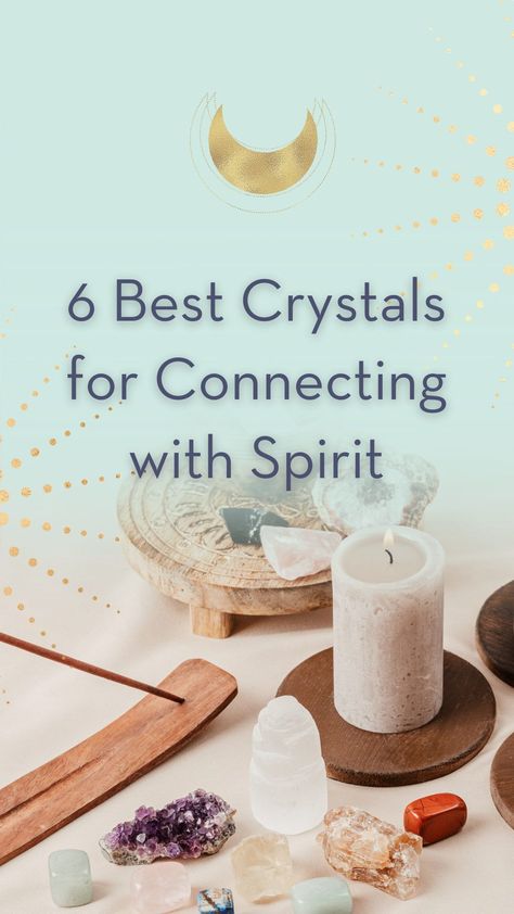 The realm of Spirit is vast and varied, and connecting with Spirit means different things to different people. Some view this practice as a way of turning inward and connecting with the higher self. Spirit Connection, How To Connect With Your Crystals, Connecting With Spirit, Crystals For Communicating With Spirits, Crystal For Communication, Spiritual Natural Gemstones For Meditation, Connecting With Spirit Guides Tarot, Healing Magic, Crystals Healing Properties