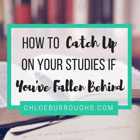 Learn 13 ways to catch up on your studies if you've fallen behind at university or college. Grab some further resources to keep you on track in the future. Nursing School Organization, College Advice, College Classes, School Dress, School Survival, College Study, Online College, College Prep, College Hacks