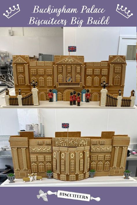 Buckingham Palace model made of biscuits Platinum Jubilee, Gingerbread Houses, Royal Palace, Paper Models, Buckingham Palace, School Projects, Gingerbread House, Costume Ideas, Palace