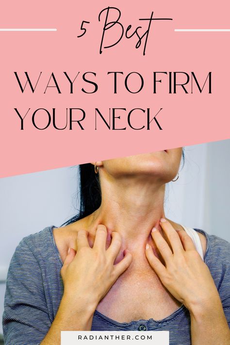 this is an image with text "5 Best Neck Firming Tips And Tricks" Chest Wrinkles Remedies Diy, How To Get Rid Of Wrinkles On Neck, How To Reduce Neck Lines, Neck Lines Get Rid Of, Firm Neck Skin, Strengthen Neck Muscles, Neck Skin Tightening, Natural Wrinkle Remedies, Neck Firming Cream