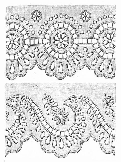 Lace Painting, Motifs Perler, Cutwork Embroidery, Floral Embroidery Patterns, Border Embroidery Designs, Embroidered Lace Fabric, Border Embroidery, Computerized Embroidery, Pola Sulam