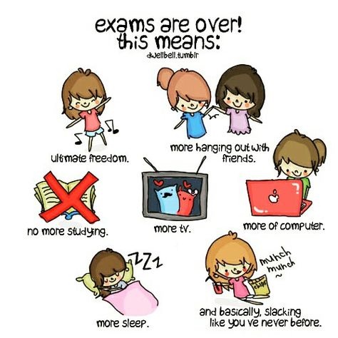 Exams are over! Yeah! Exams Over Quotes, When Exams Are Over, What To Do After Exams Are Over, Exam Is Over, Exams Are Over Quotes, Exam Finish Quotes, Exam Over Quotes, Exams Quotes, Study Bunny