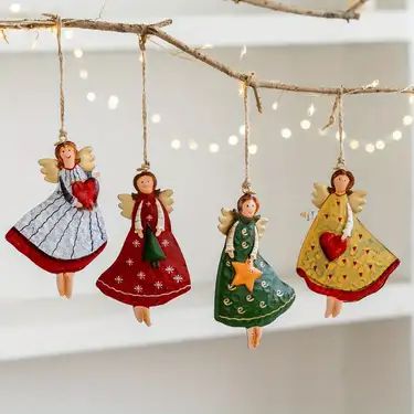 Christmas Angel Decorations, Christmas Tree Angel, Holiday Christmas Party, Metal Christmas Tree, Iron Hand, Angel Decor, Metal Christmas, Home Decor Christmas, Girl Decor