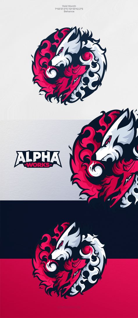 Alpha Works | Behance Gamer Logo Design, Alpha Logo, Logo Tutorial, Retro Helmet, Shorts Design, Team Logo Design, Old Paper Background, Esports Logo, Sports Logo Design