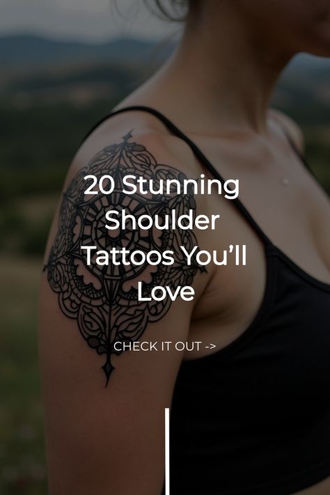 20 Stunning Shoulder Tattoos You’ll Love Shoulder Tattoo Ideas Female Meaningful, Shoulder Tattoo For Woman, Women’s Shoulder And Arm Tattoos, Shoulder Upper Arm Tattoo For Women, Top Of Shoulder Tattoos For Women Unique, Upper Arm Tattoo Placement, Collarbone Shoulder Tattoo, Shoulder Tattoos For Women Elegant, Over The Shoulder Tattoo For Women