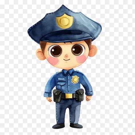 Policeman clipart Policeman Clipart, Graduation Cap Clipart, The Policeman, Cartoon Mushroom, Blue Uniform, Red Cape, Medieval Knight, Kids Books, Policeman