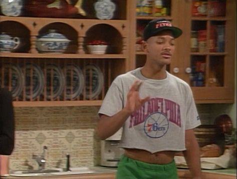 Even baby Will Smith once cropped things up. | Men Really Need To Start Wearing Crop Tops ASAP Aesthetic Outfits 80s, Men Crop Top, 80s Mens Fashion, Mens Crop Tops, Crop Top Men, 80s Crop Top, 80s Outfits, Mens 80s, Mens Crop Top