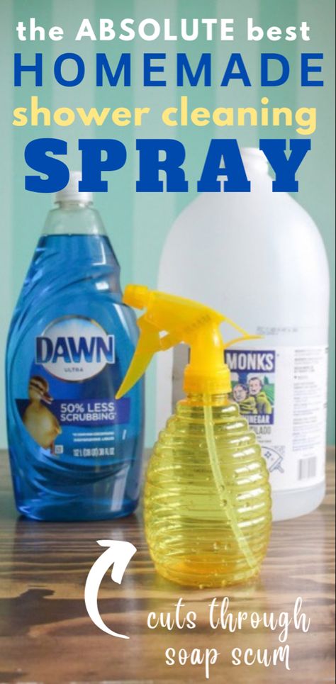 Best DIY Shower Cleaner - photo of homemade shower cleaning spray Dawn Shower Cleaner, Homemade Shower Spray, Vinegar Shower Cleaner, Glass Shower Door Cleaner, Homemade Bathroom Cleaner, Diy Shower Cleaner, Shower Door Cleaner, Onyx Shower, Daily Shower Cleaner