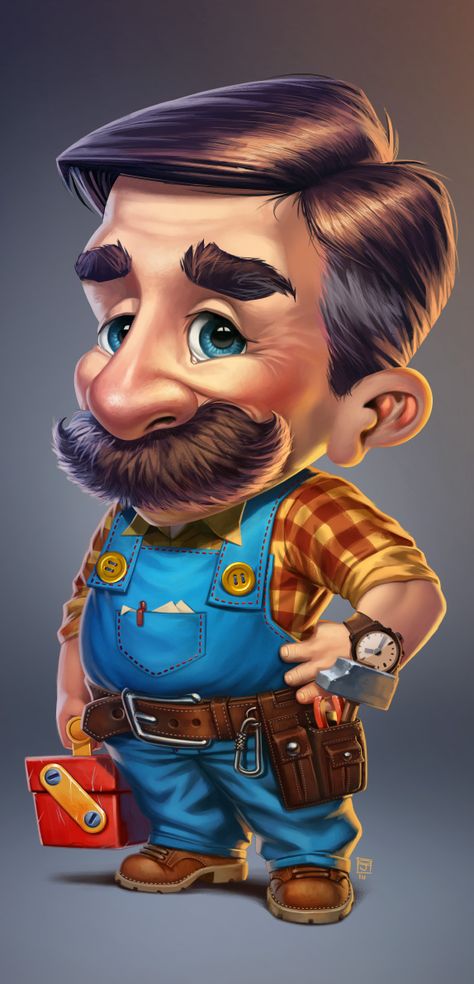 mr constructor on Behance 3d Karakter, Funny Illustration, Funny Character, Cute Cartoon Pictures, Game Character Design, Character Design Animation, Mascot Design, Cartoon Character Design, Illustration Sketches