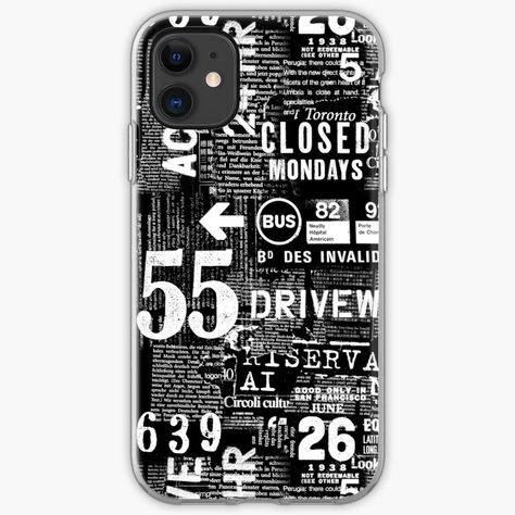 "Black And White Grunge Text" iPhone Case & Cover by artsandsoul | Redbubble, black, white, black and white, grunge, typography, text Black Iphone 11 Case Aesthetic, Custom Phone Cases Ideas, Grunge Text, Grunge Typography, Black And White Grunge, Iphone 6 Covers, Cute Dog Toys, White Grunge, Phone Decor