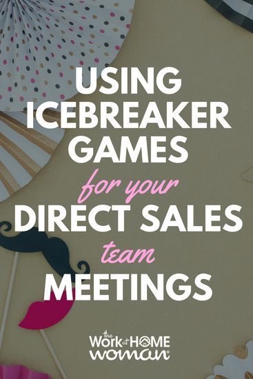 Looking to get more out of your direct sales team meetings? Try using icebreaker games to cut the tension. Here are some icebreaker game ideas to get you started. #directsales #business #team #meeting #icebreaker #games #adult #productivity  https://www.t Marketing Games Ideas, Sales Meeting Ideas, Office Ideas For Women Business, Games For Meetings, Icebreaker Games For Adults, Team Meeting Ideas, Teamwork Games, Meeting Games, Icebreaker Games