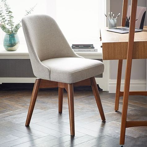 6 stylish office chairs (yes, they exist!) Mid Century Upholstered Dining Chair, Stylish Office Chairs, Mid Century Office Chair, Kursi Bar, Kabinet Dapur, Swivel Chair Desk, Best Office Chair, Comfortable Office Chair, Tripod Table