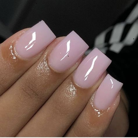 Soft Pink Nails Acrylic Short Square, Pink Clear Acrylic Nails Short, Soft Pink Acrylic Nails Short, Pink Square Nails Short, Short Natural Acrylic Nails, Pink Powder Acrylic Nails, Light Pink Square Nails, Winter Nails Tips, Nails Acrylic Coffin Fall