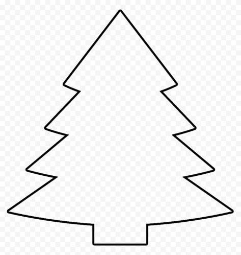 Clip Art Christmas Black And White, Felt Christmas Tree Pattern, Christmas Tree Ornanent Template, Tree Clip Art Black And White, Christmas Tree Clipart Black And White, Tree Clipart Png, Chrismas Tree Svg, Christmas Tree Outline, Tree Outline