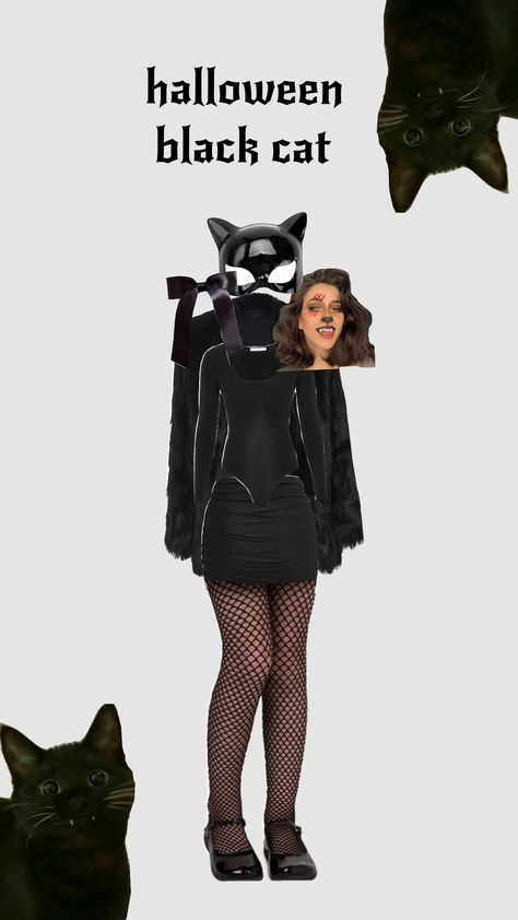 #halloween #blackcat#black #cat #fantasy Plus Size Cat Costume, Cat Costume, Cat Costumes, Black Cat Halloween, Black Cat, Plus Size, Halloween, Pins, Black