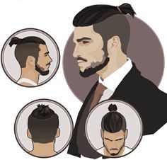 coiffure viking, illustration de man bun, undercut, barbe longue, petite queue de cheval, moustache Man Bun Top Knot, Man Bun Haircut, Man Bun Undercut, Man Bun Hairstyles, Undercut Designs, Undercut Men, Top Knot Hairstyles, Viking Hair, Fall Hair Cuts