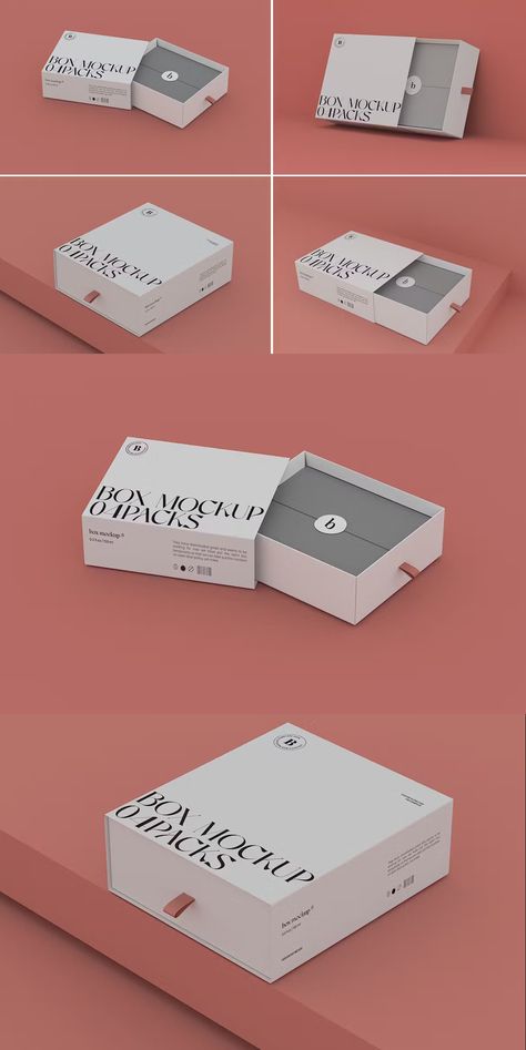 Slide Box Mockup Sliding Box Packaging Design, Sliding Box Packaging, Slide Box Packaging, Mockup Packaging Box, Rigid Box Packaging, Box Packaging Templates, Slide Box, Free Packaging Mockup, Packaging Template